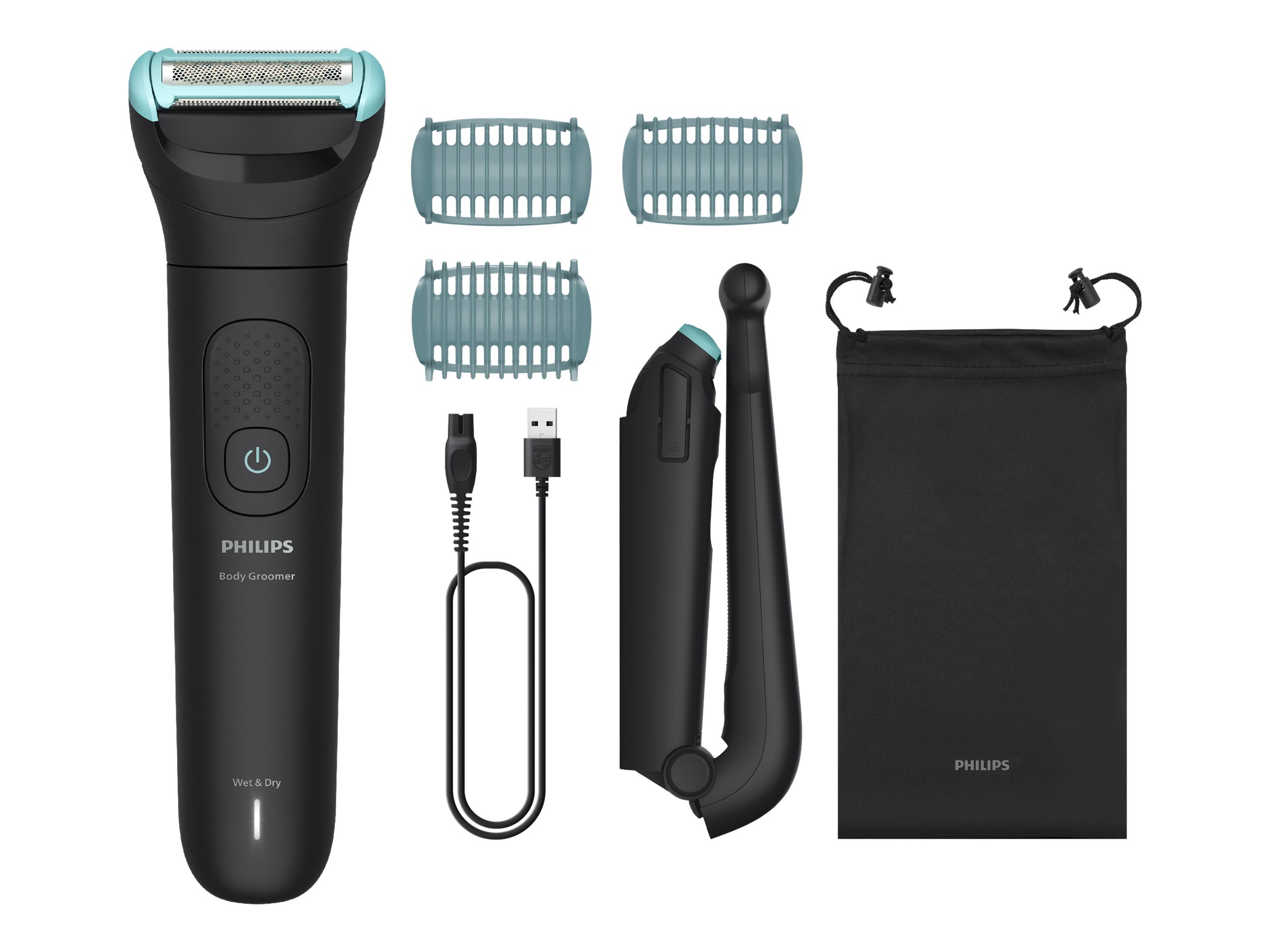 Philips 5000 Series BG5480 - trimmer - intense black
