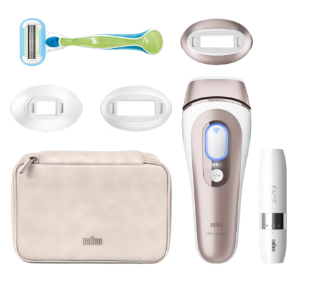 Braun Silk-expert Pro PL7249, Intenst pulserende lys (IPL), Guld, Hvid, Vekselstrøm, 100 - 240 V, 50 - 60 Hz, 224 mm