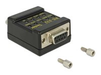 DeLOCK RS-232 Tester DB9 female > DB9 male Netværkstester