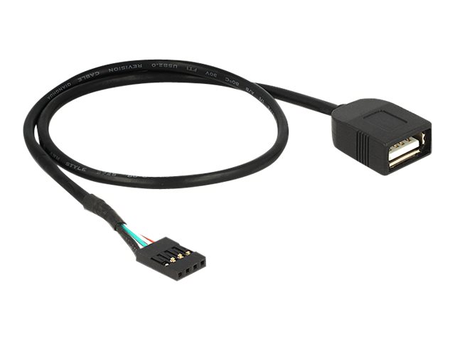 Delock USB internt kabel 40cm Sort