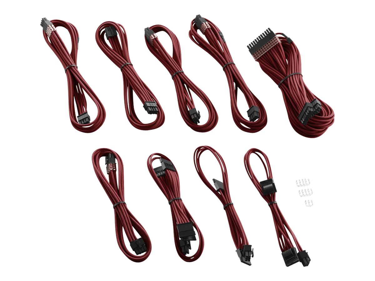 CableMod PRO Series ModMesh C-Series AXi, HXi & RM Cable Kit Strømkabelpakke Rød