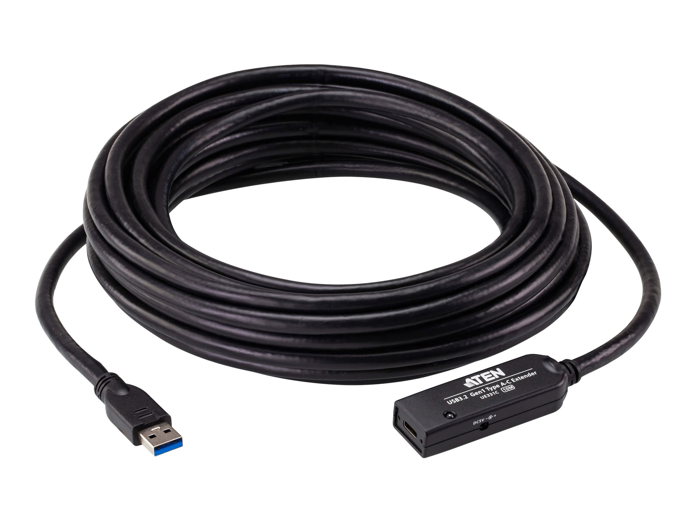 ATEN UE331C USB Type-C kabel 10m Sort