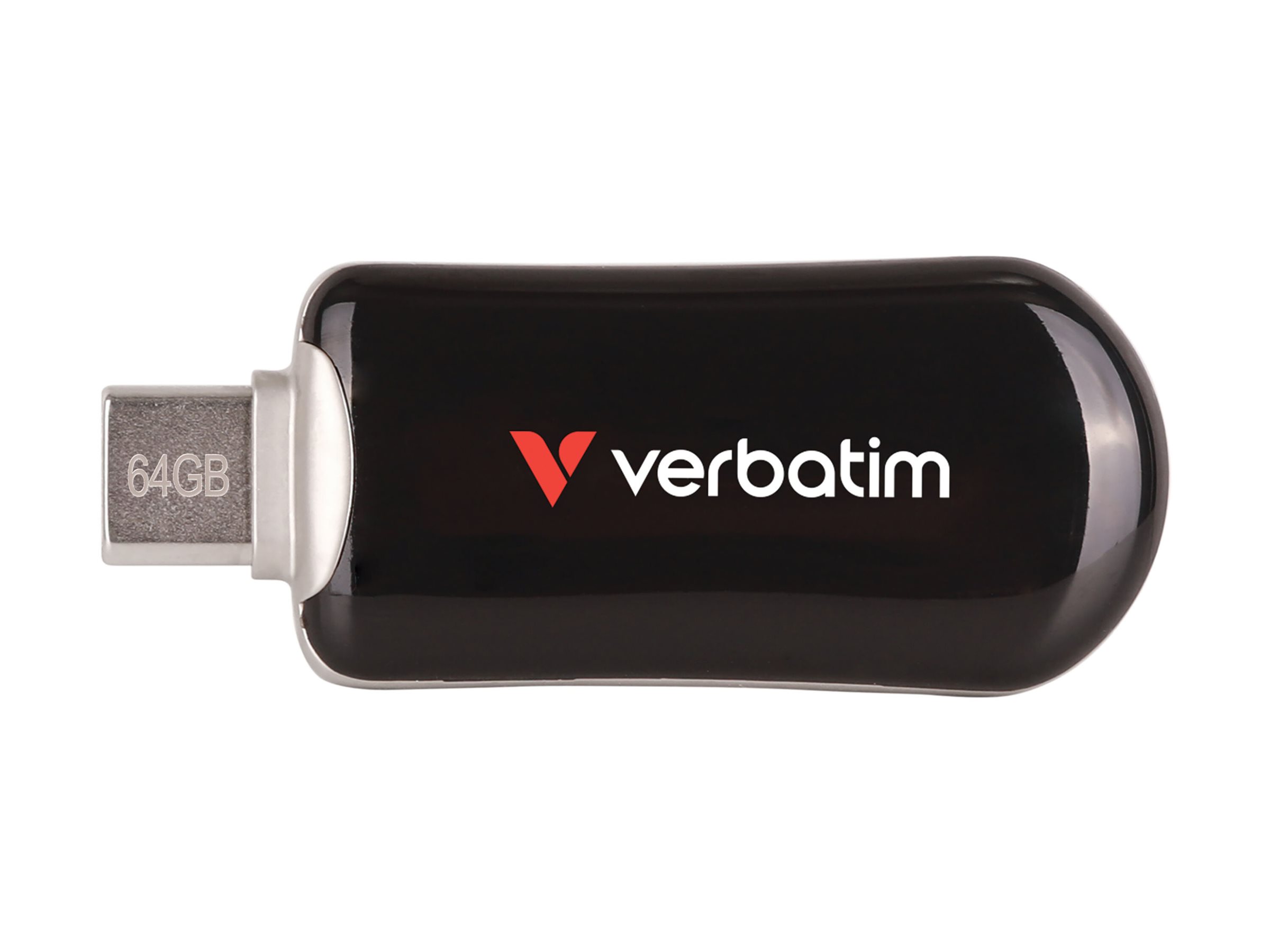 Verbatim Plectra - USB flashdrive - 64 GB - USB 3.2 Gen 1 / USB-C - sort