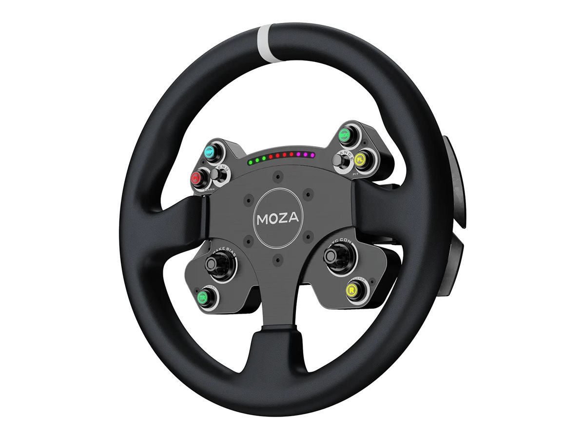 MOZA CS V2P Steering Wheel - Leather (33 cm) Rat - GEEKD.dk