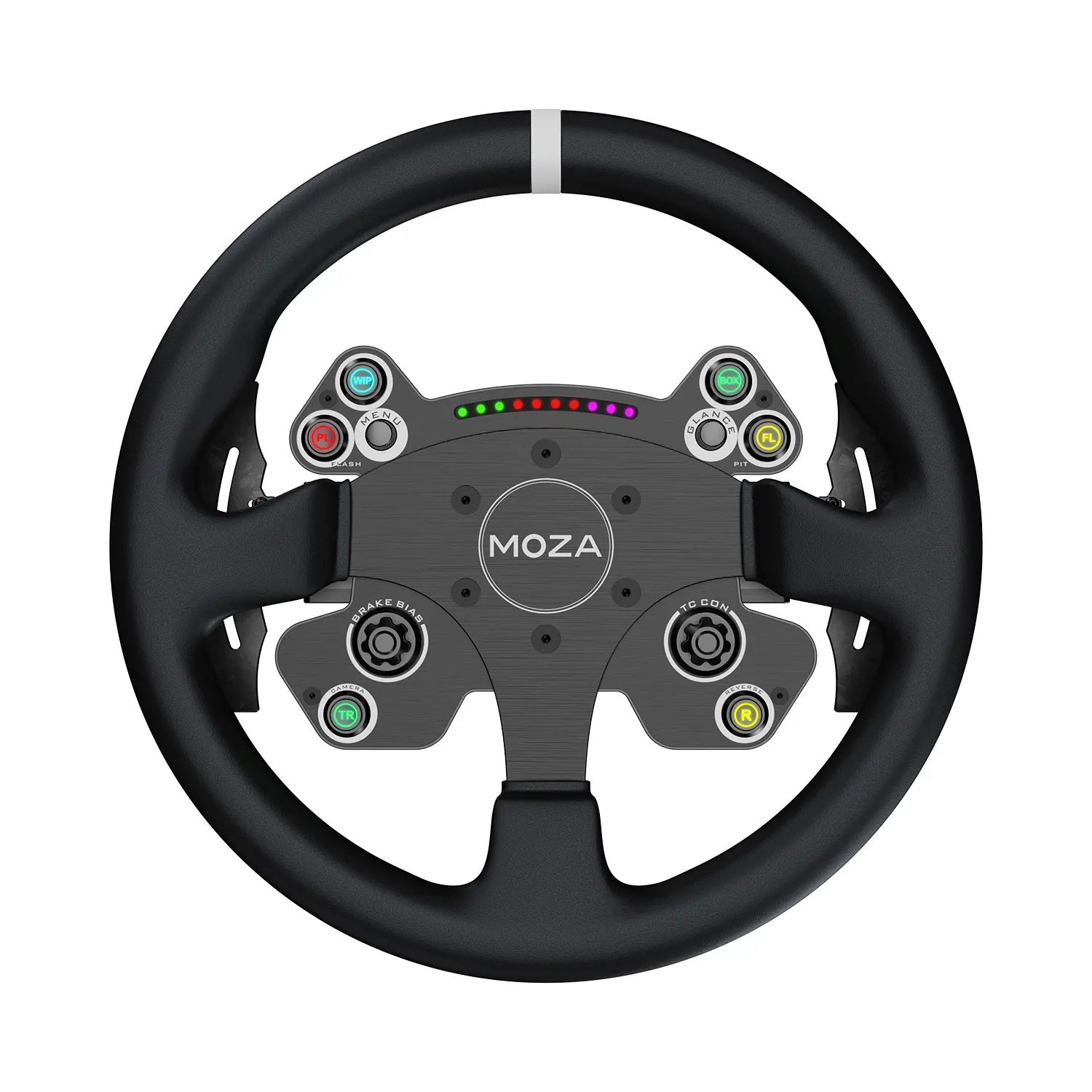 MOZA CS V2P Steering Wheel - Leather (33 cm) Rat - GEEKD.dk