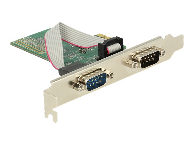 DeLock PCI Express Card > 2 x Serial RS-232 Seriel adapter PCI Express 2.0 x1 230.4Kbps