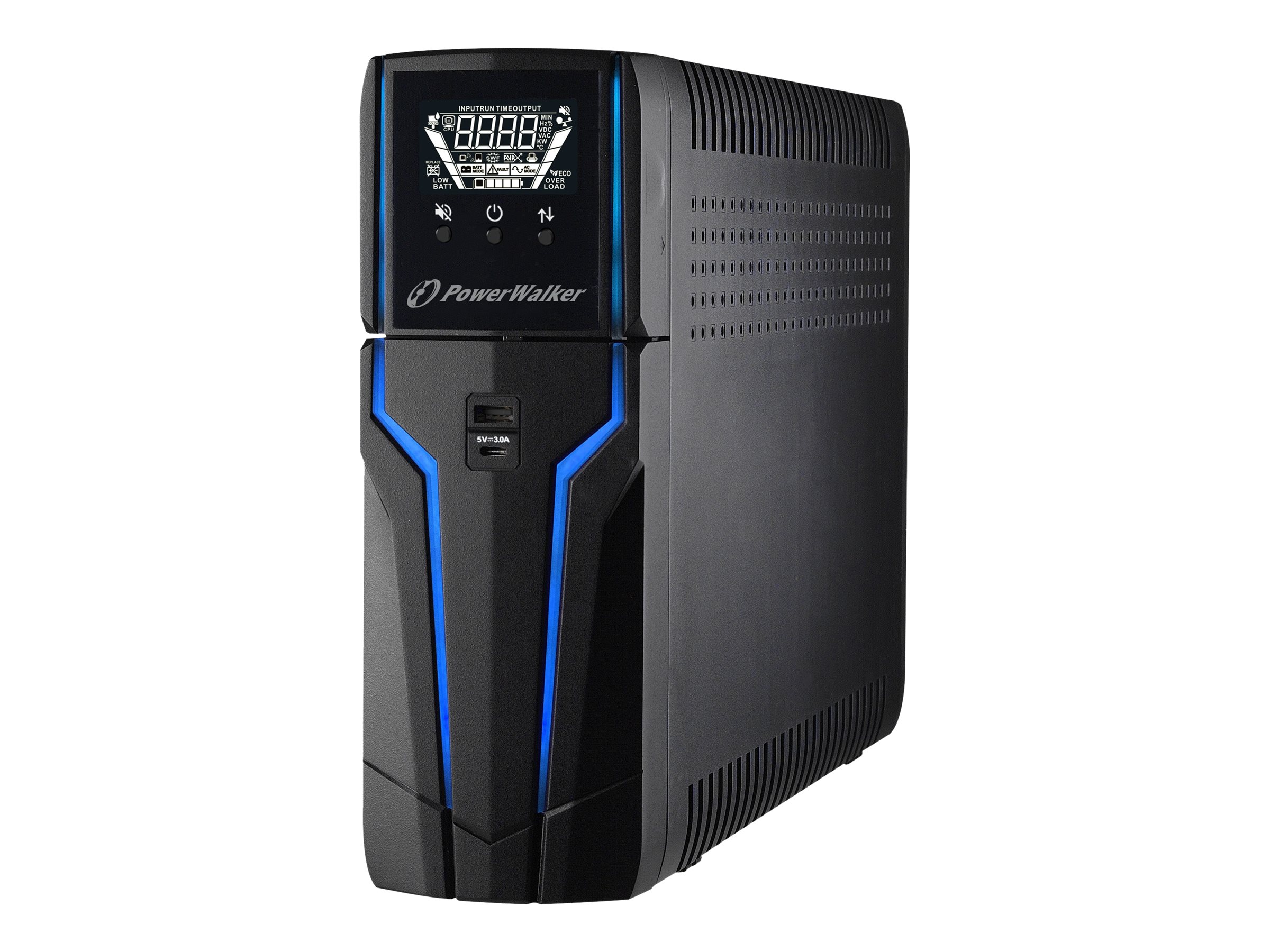 PowerWalker VI 1500 GXB IEC - UPS - AC 162 - 290 V - 900 Watt - 1500 VA - 9 At - USB - output-stikforbindelser: 8