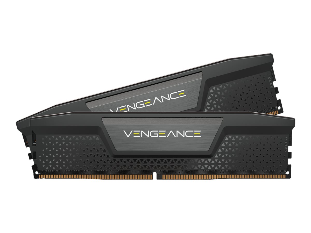 CORSAIR Vengeance - DDR5 - sæt - 32 GB: 2 x 16 GB - DIMM 288-PIN - 4800 MT/s / PC5-38400 - CL40 - 1.1 V - ikke bufferet - ikke-ECC - sort
