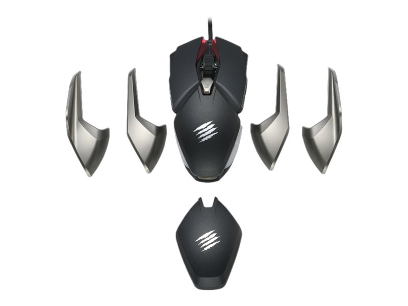 Mad Catz B.A.T. 6+ Performance Ambidextrous spilmus - Gaming Mus - Optisk - 10 knapper - Sort