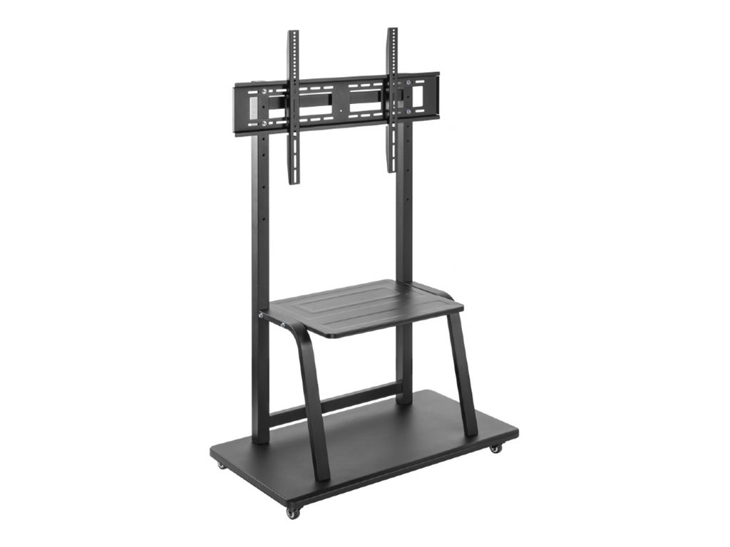 Gembird TVS-100F-01 cart - for TV - black - Maks 150 kg - Maks størrelse 100"