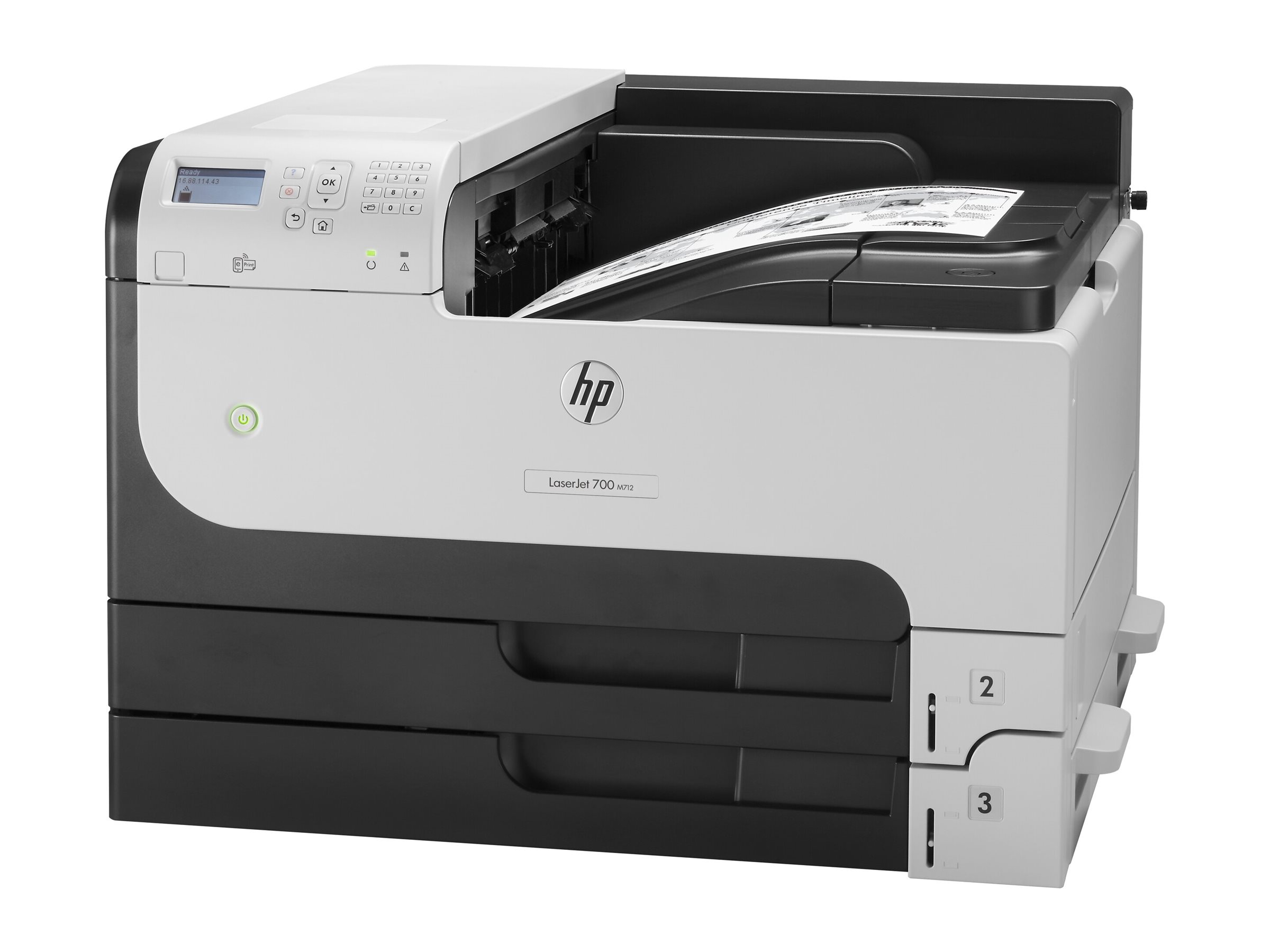 HP LaserJet Enterprise 700 Printer M712dn - Printer - S/H - Duplex - laser - A3/Ledger - 1200 dpi - op til 41 spm - kapacitet: 600 ark - USB, Gigabit LAN, USB vært