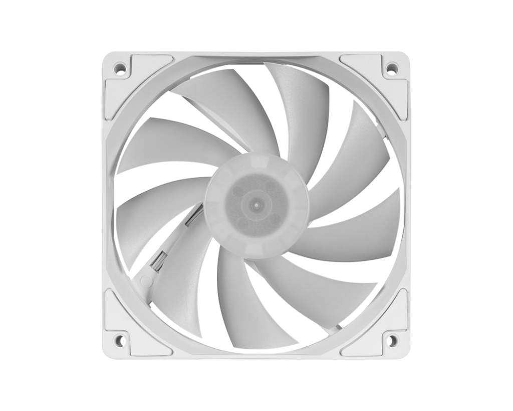 MSI MAG F120 ARGB WHITE x1 Kabinetblæser 1-pack Hvid 120 mm