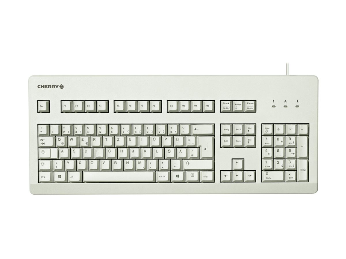 Cherry G80-3000 - keyboard - US - light grey - Tastatur - Amerikansk engelsk - Grå