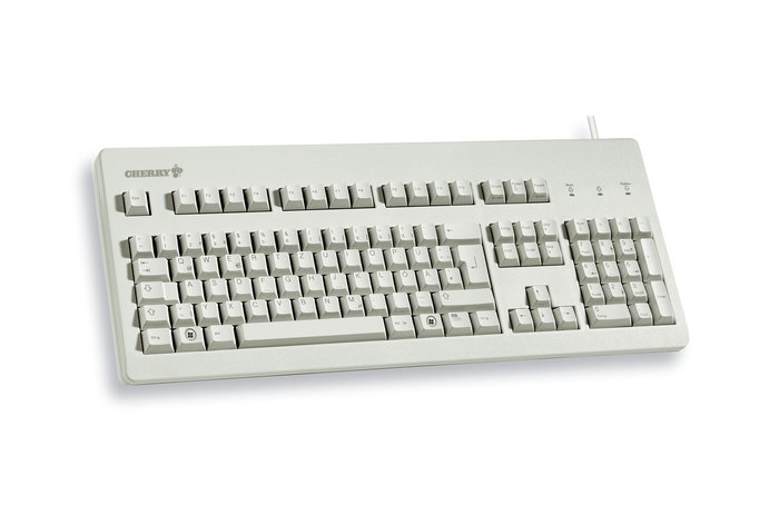 Cherry G80-3000 - keyboard - US - light grey - Tastatur - Amerikansk engelsk - Grå