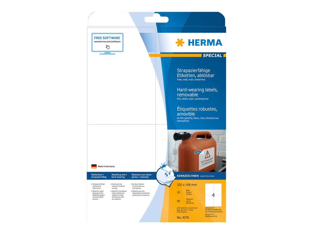 HERMA Special Etiketter A6 (105 x 148 mm) 80etikette(r)