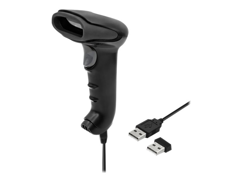 Stregkodescanner Qoltec trådløs 1D/2D - sort