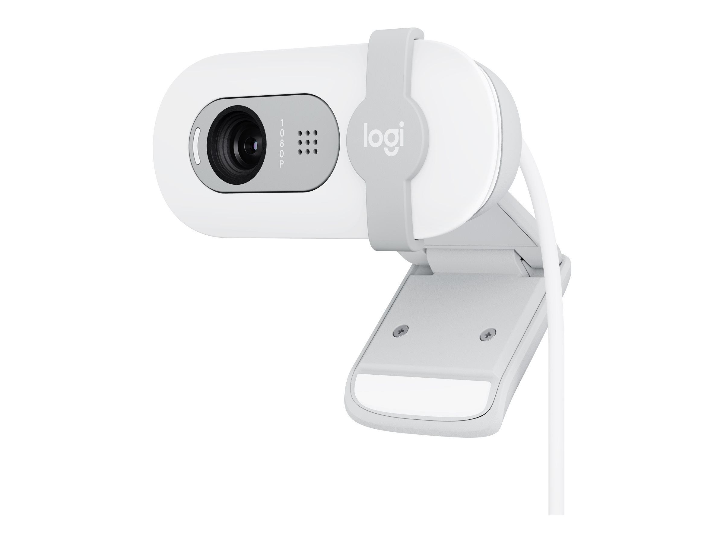 Logitech® | BRIO 100 - Webcam - Full HD - 1920 x 1080 - indbygget mikrofon - USB-C - Off-White