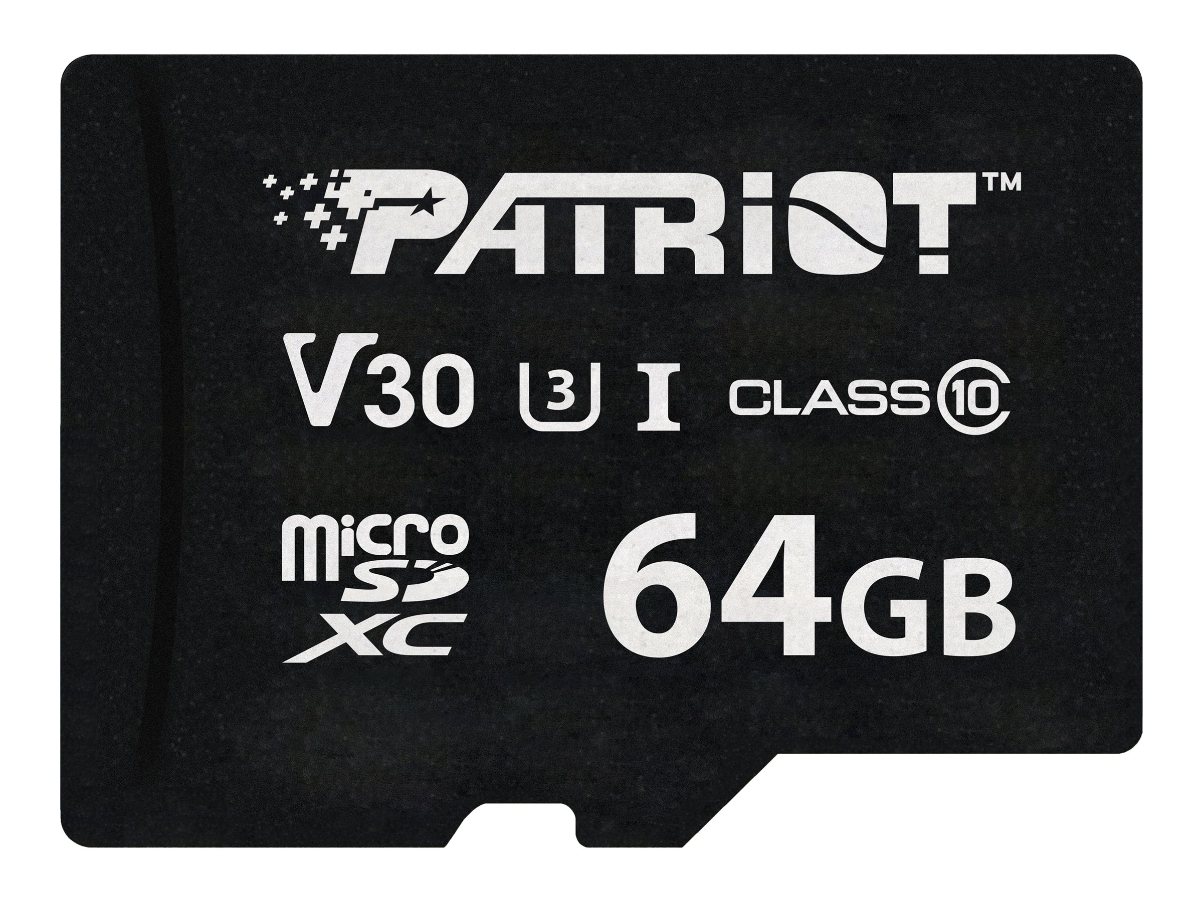 Patriot VX Series - flash memory card - 64 GB - microSDXC UHS-I U3