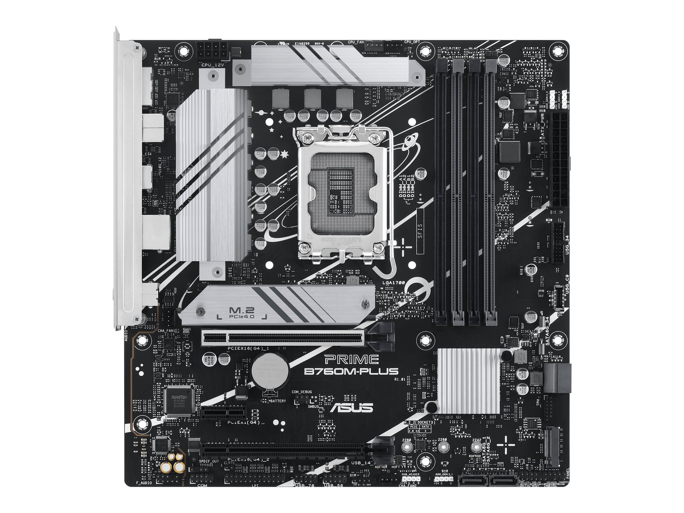 ASUS PRIME B760M-PLUS - Bundkort - micro ATX - LGA1700 sokkel - B760 Chipset - USB 3.2 Gen 2, USB 3.2 Gen 1, USB-C 3.2 Gen 1 - 2.5 Gigabit LAN - onboard grafik (CPU påkrævet) - HD Audio (8-kanaler)