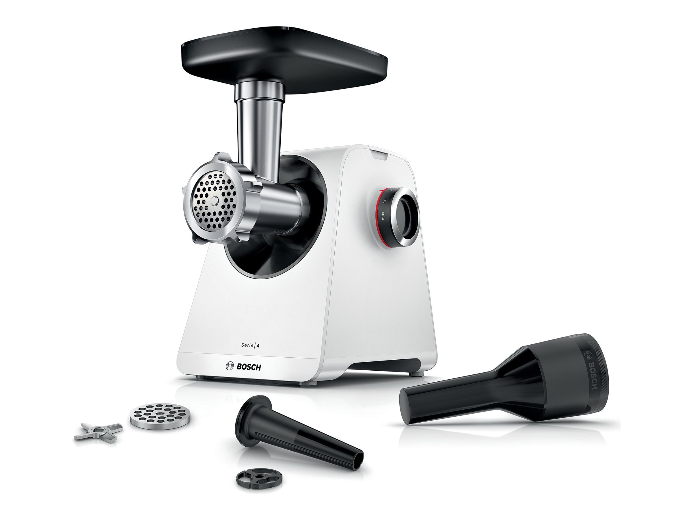 BOSCH Serie 4 MFWS420W kødhakker - hvid, rustfrit stål, 1900 W max
