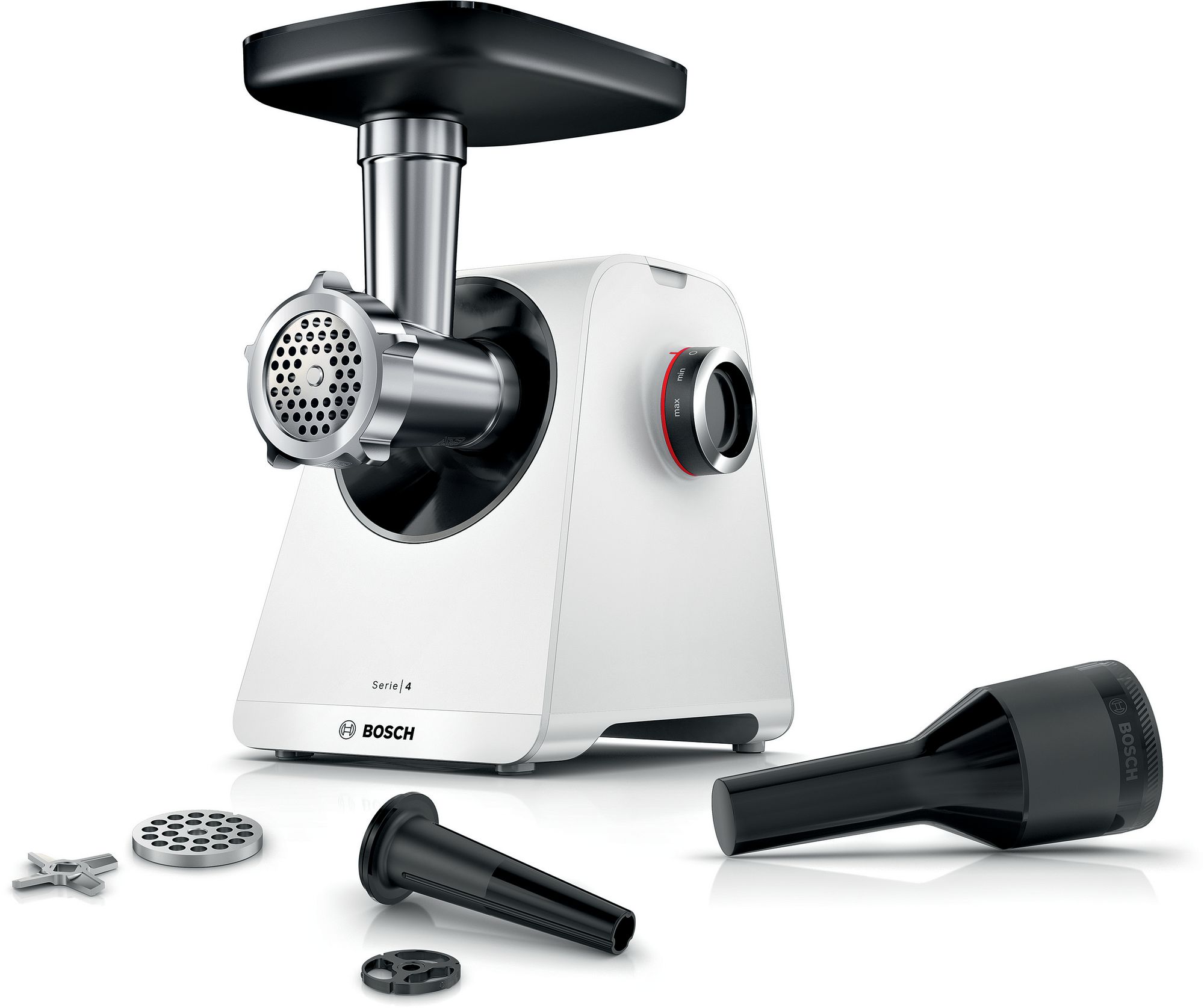 Bosch Serie | 4 MultiPower MFWS420W - Kødhakkemaskine - 1.9 kW - hvid
