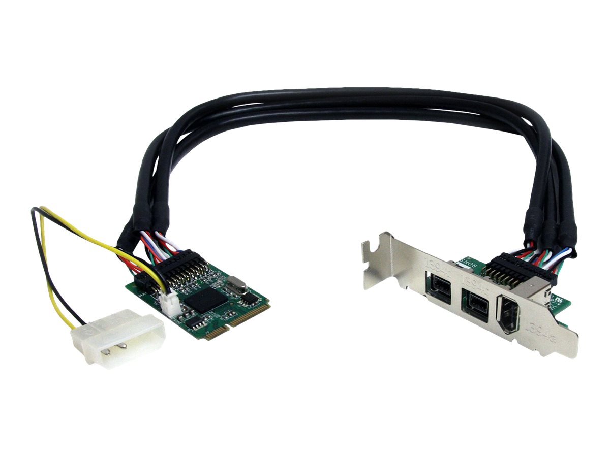 Startech 3 Port 2b 1a 1394 Mini Pci Express Firewire Card Adapter