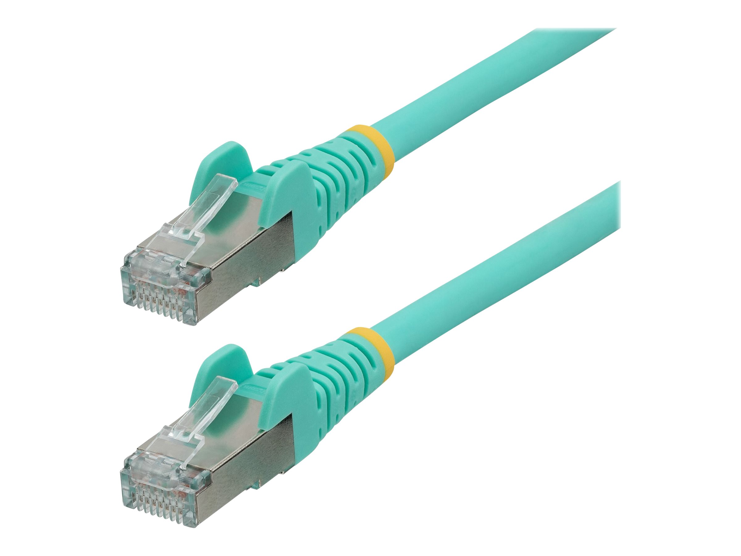 StarTech.com 10m CAT6a Cable - Aqua - Low Smoke Zero Halogen (LSZH) - 10GbE 500MHz 100W ++ Snagless RJ-45 w/Strain Reliefs S/FTP Network Patch Cord