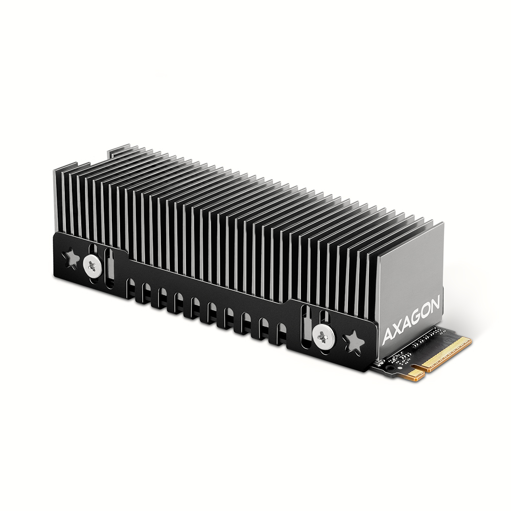 AXAGON CLR-M2XT - Kølelegeme til solid state-disk - M.2 NVMe Card / SATA