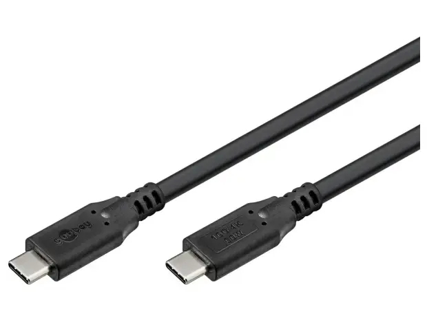 Goobay USB-C™-kabel, USB 3.2, 60 W, 10 Gbit/s, Power Delivery, 3 m USB-C™-kontakt > USB-C™-kontakt