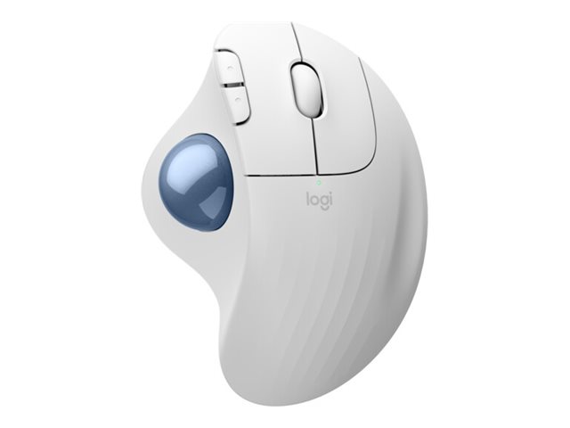 Logitech Ergo M575S - Off-White - Ergonomisk mus - Optisk - 5 knapper - Hvid