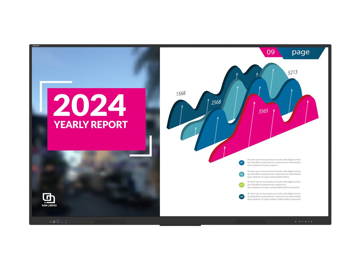 Avocor AVE-5550 LED-bagbelyst LCD fladt paneldisplay 3840 x 2160 55"