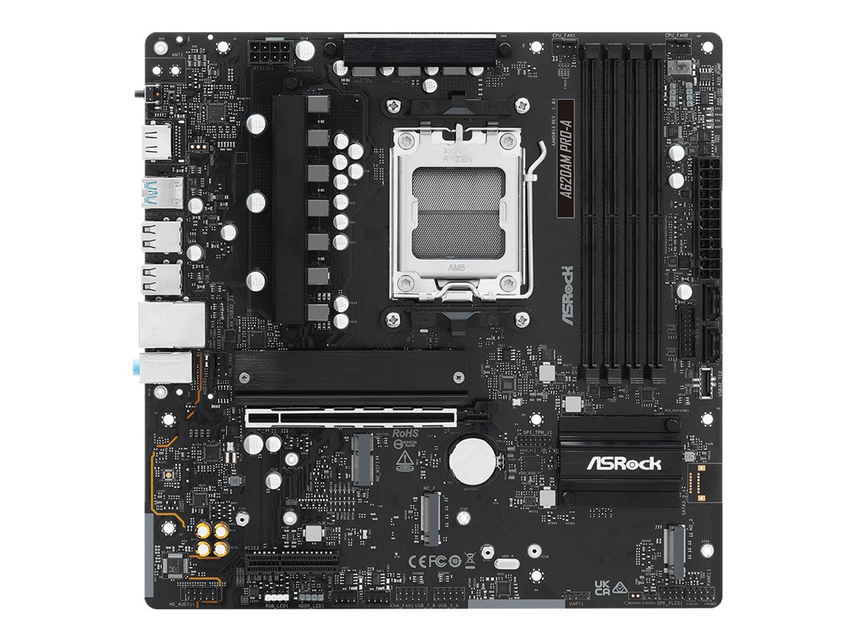 ASRock A620AM PRO-A Bundkort - AMD A620A - AMD AM5 socket - DDR5 RAM - Micro-ATX