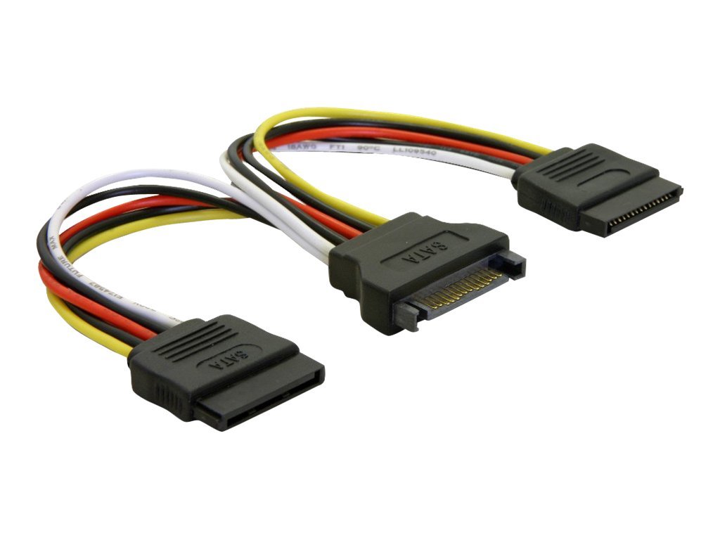 DeLOCK power cable - SATA power to SATA power - 15 cm