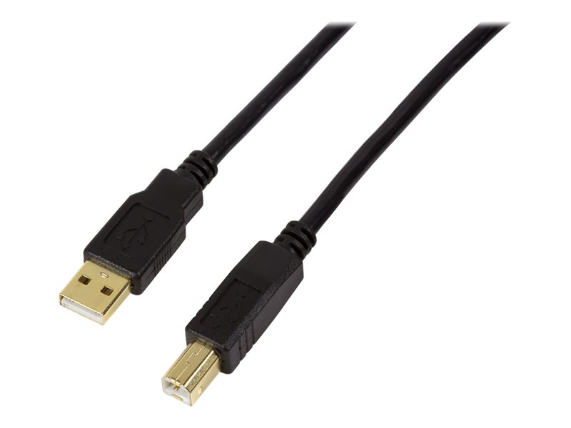 USB 2.0 AM/BM active repeater cable, 10m, black