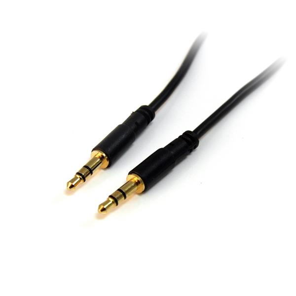 StarTech.com 3.5mm Audio Cable - 10 ft - Slim - M / M - AUX Cable - Male to Male Audio Cable - AUX Cord - Headphone Cable - Auxiliary Cable (MU10MMS)