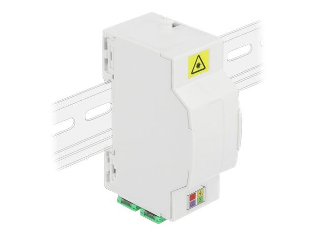 Delock Optical Fiber Connection Box for DIN Rail 4 x SC Simplex Hvid