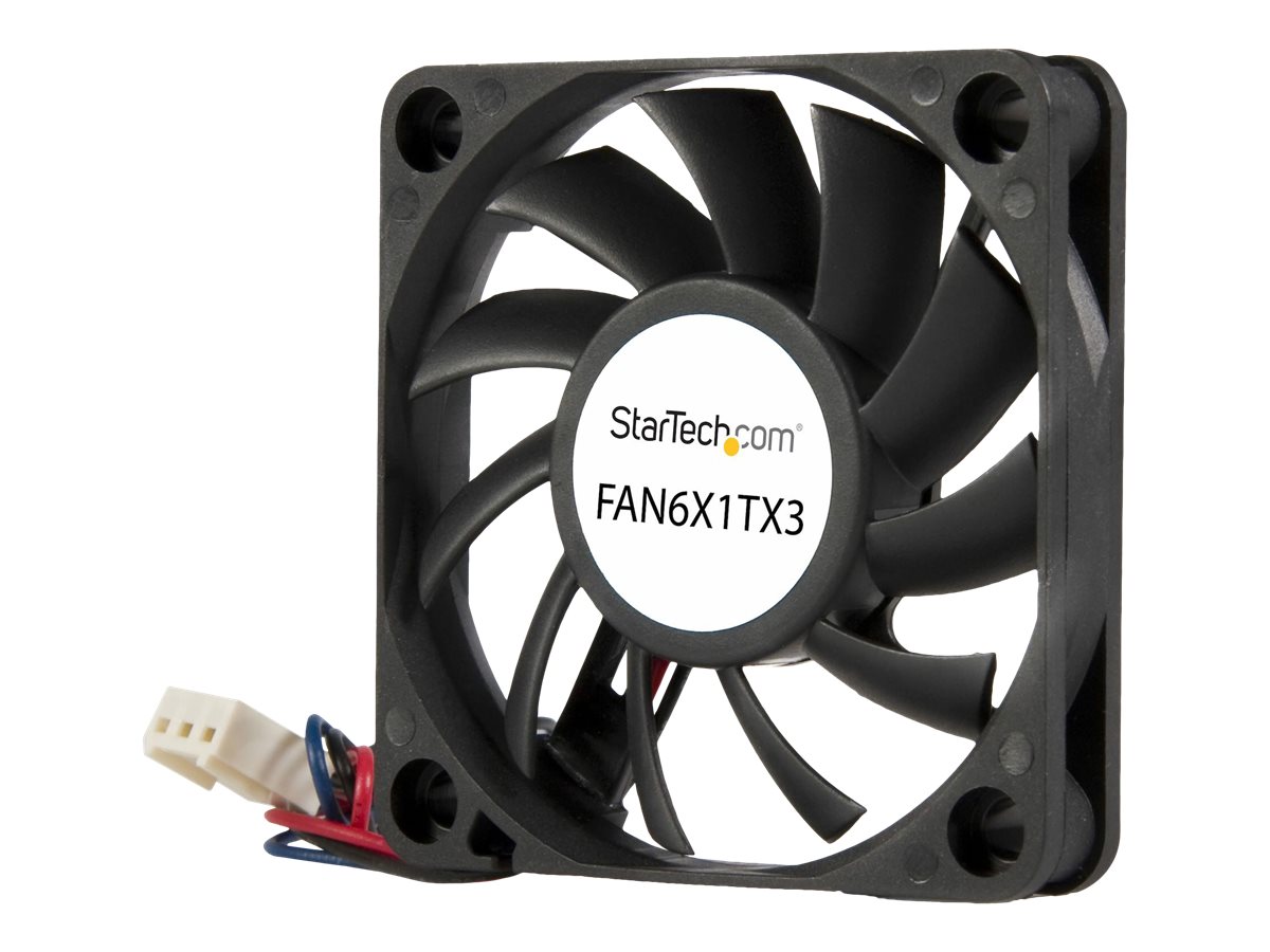 StarTech.com 60x10mm Replacement Ball Bearing Computer Case Fan w/ TX3 Connector - 3 pin case Fan - TX3 Fan - 60mm Fan (FAN6X1TX3) Ventilationspakke