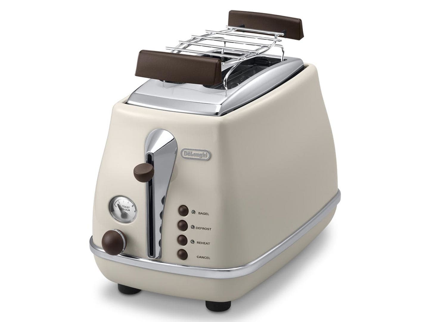 De'Longhi Icona Vintage CTOV 2103.BG - Brødrister - 2 skive - 2 Holdere - beige