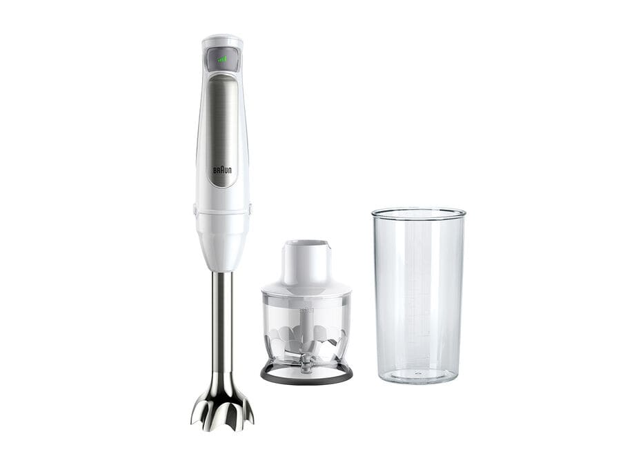Braun Multiquick 7 MQ7020 WH - Stavblender - 1000 W - premium hvid/børstet rustfrit stål