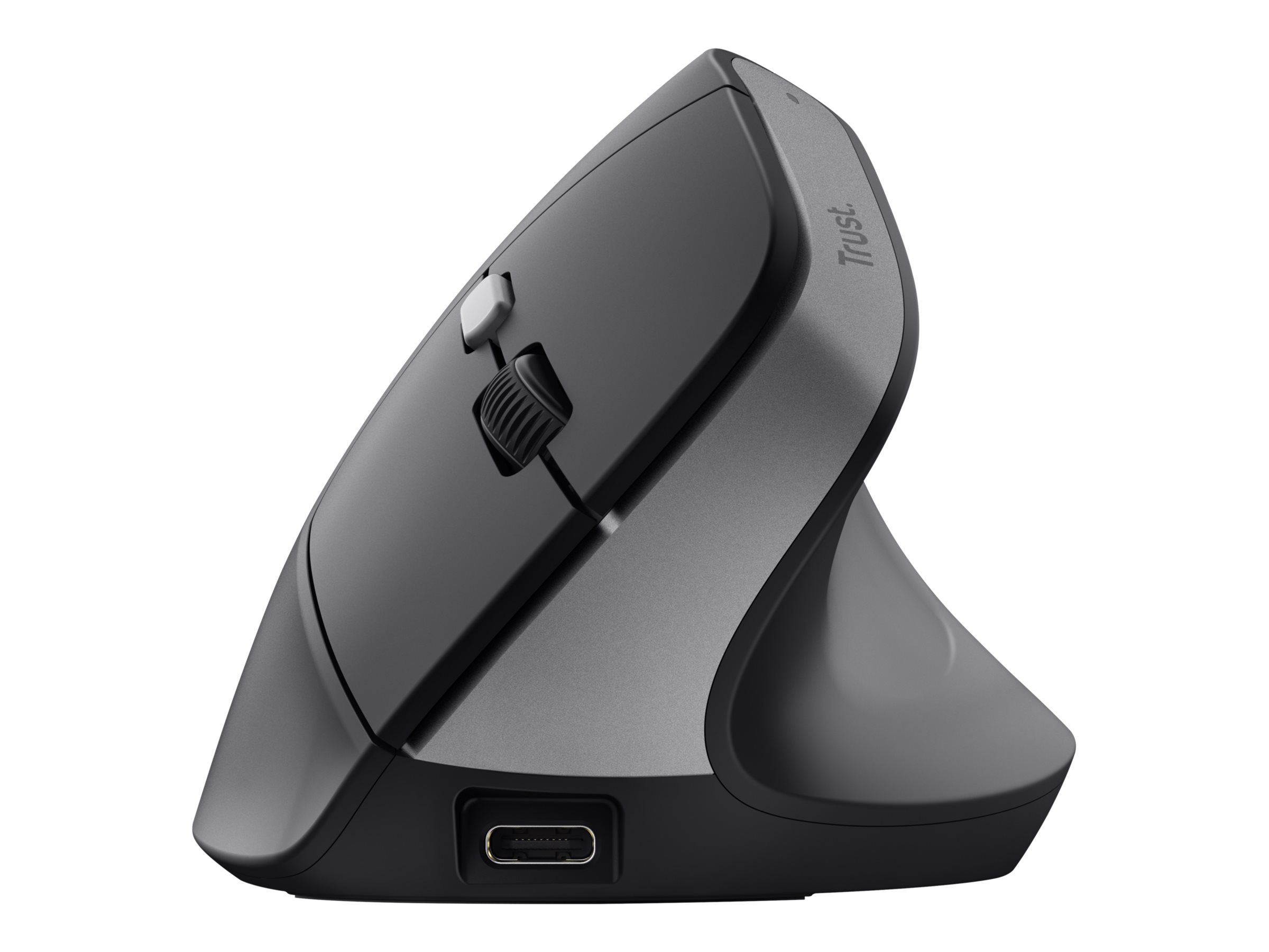 Trust Bayo II Wireless - Ergonomisk mus - Optisk - 6 knapper - Sort