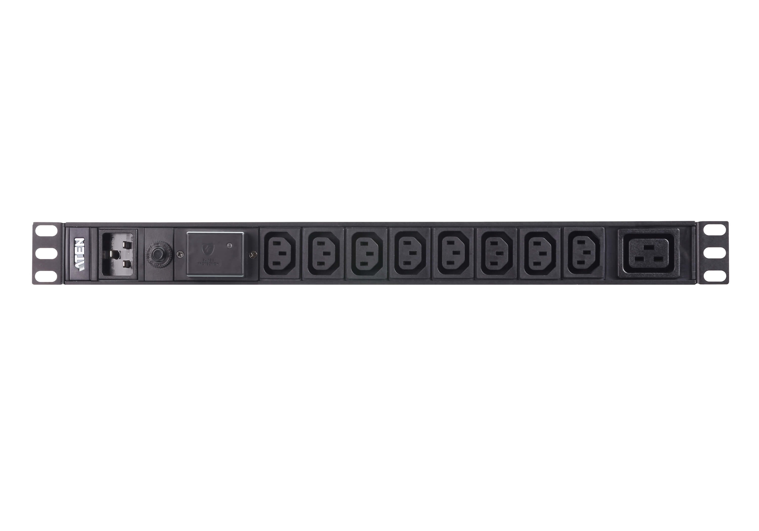 ATEN 9-Outlet 1U Basic PDU with strømforsyningsenhed (PDU) 9 AC stikkontakt(er) Sort