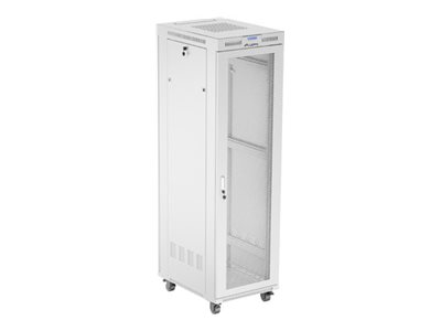 Lanberg FF01 series - rack - 600 x 800 flat pack with mesh door - 42U