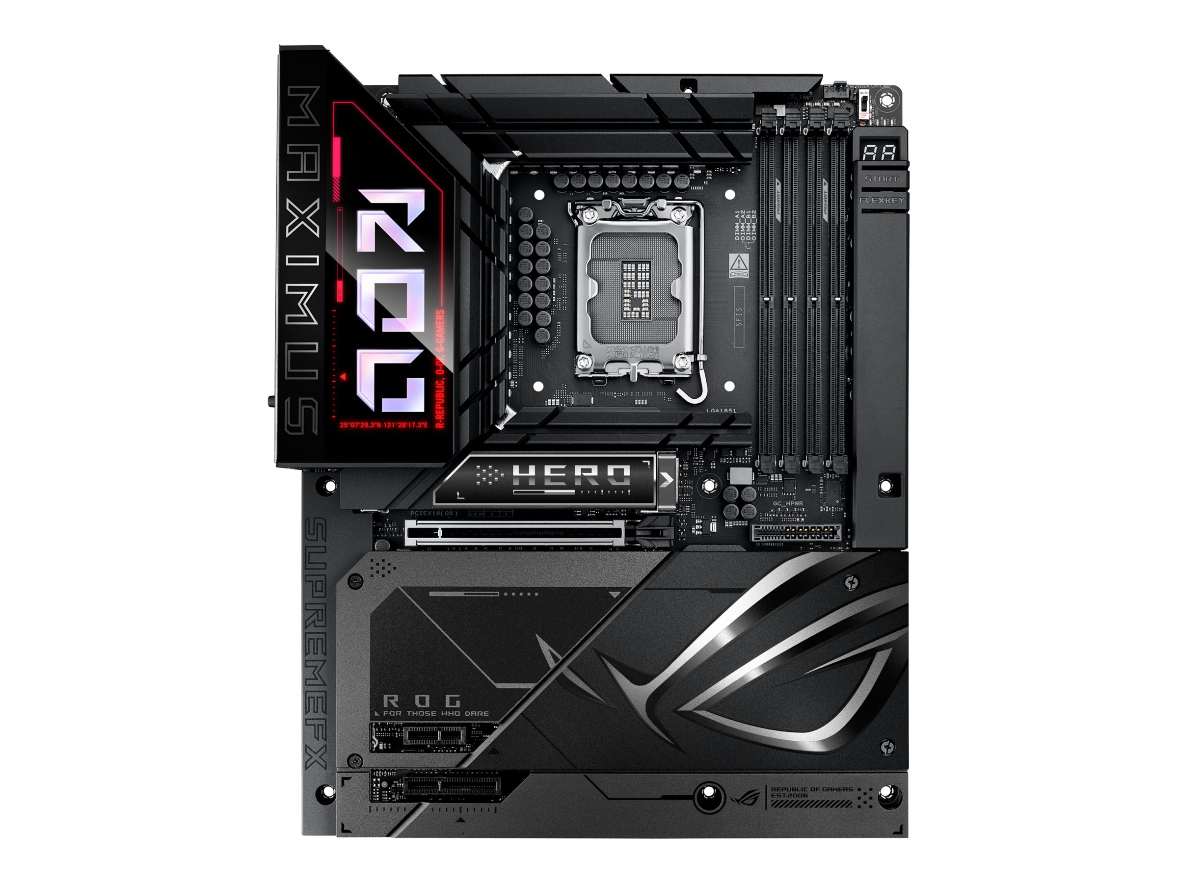ASUS ROG MAXIMUS Z890 HERO BTF Bundkort - Intel Z890 - Intel LGA1851 socket - DDR5 RAM - ATX