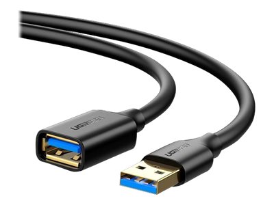 Ugreen - USB forlængerkabel - USB Type A (hun) til USB Type A (han) - USB 3.0 - 2 m - sort