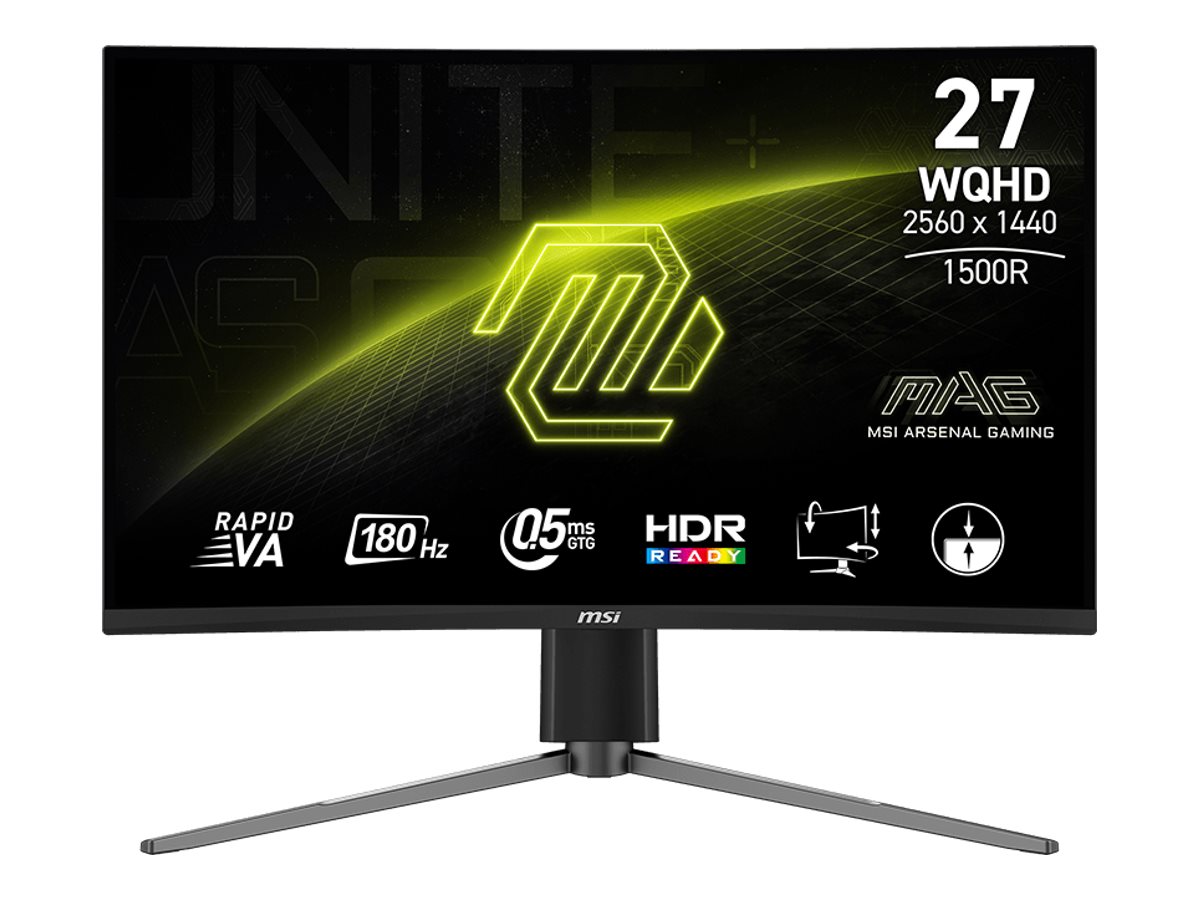 MSI MAG 27CQ6PF 27 Rapid VA 2560 x 1440 (2K) HDMI DisplayPort 180Hz