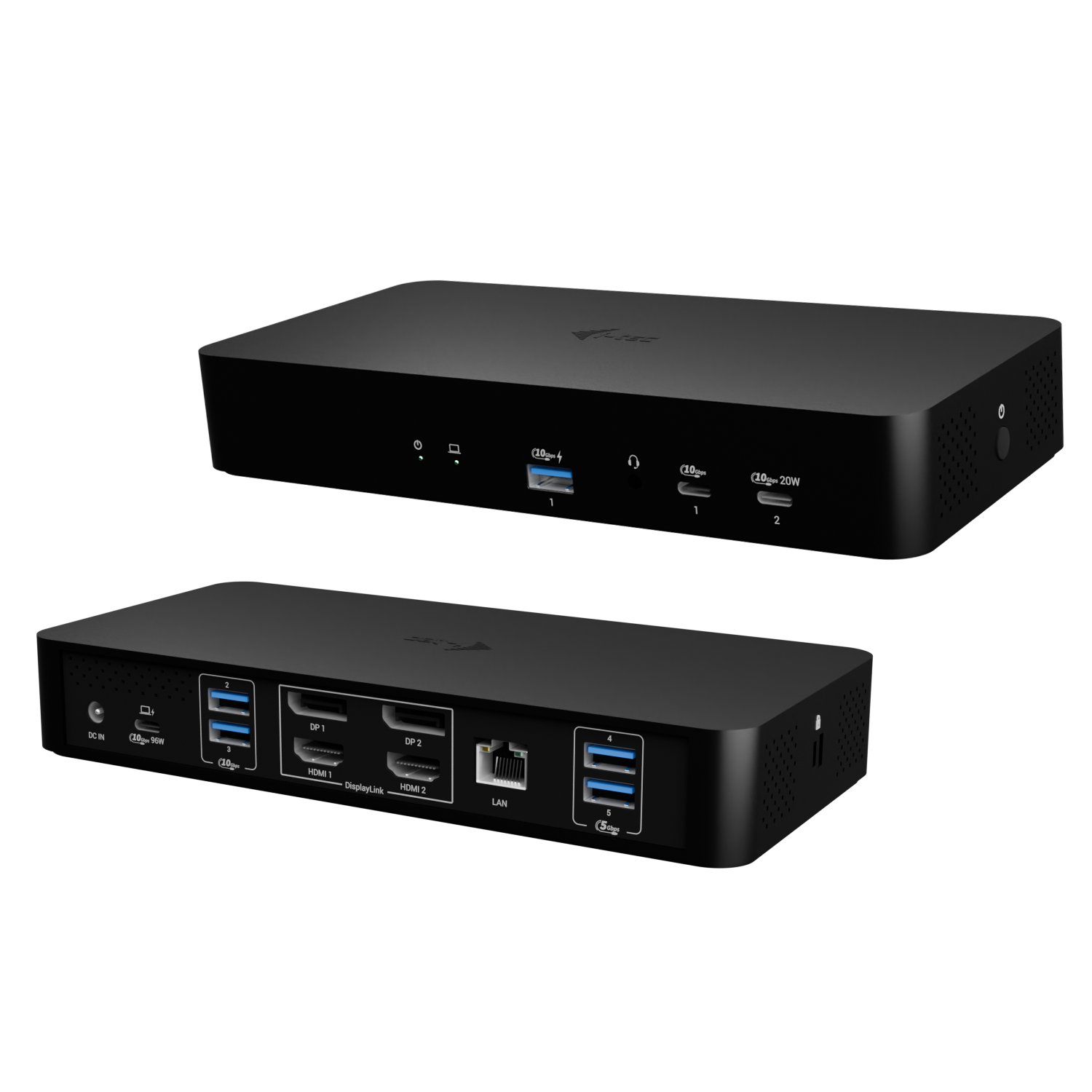 I-Tec - docking station - USB-C / USB4 / Thunderbolt 3 / Thunderbolt 4 / Thunderbolt 5 /USB-A - 2 x HDMI 2 x DP - 1GbE