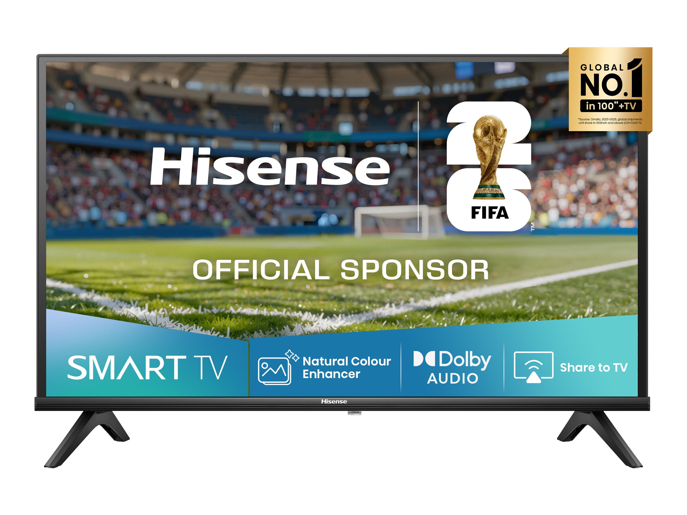 Hisense 32A4Q - 32 Diagonal klasse A4Q Series LED-bagbelyst LCD TV - Smart TV - VIDAA - 720p 1366 x 768 - HDR - sort