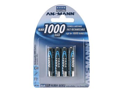 ANSMANN Energy AAA type Batterier til generelt brug (genopladelige) 1000mAh 2