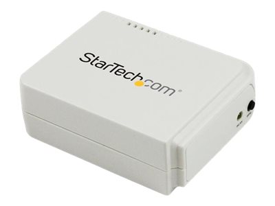 Startech 1-Port Wireless N USB 2.0 Network Print Server - 10/100 Mbps Ethernet USB Printer Server Adapter - Windows 10 - 802.11 b/g/n (PM1115UW) - Udskriftsserver - USB 2.0 - 10/100 Ethernet x 1 - hvid