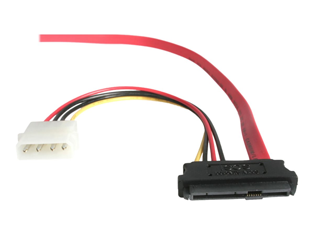 StarTech.com SAS 29 Pin to SATA Cable with LP4 Power